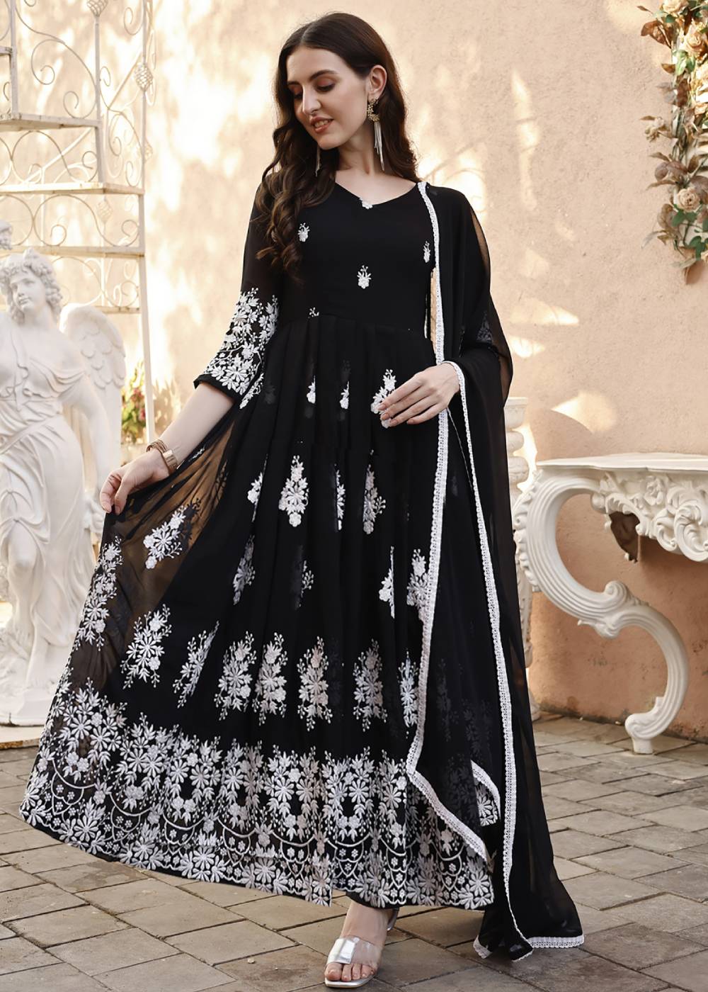 Women's Blackberry Anarkali Gown