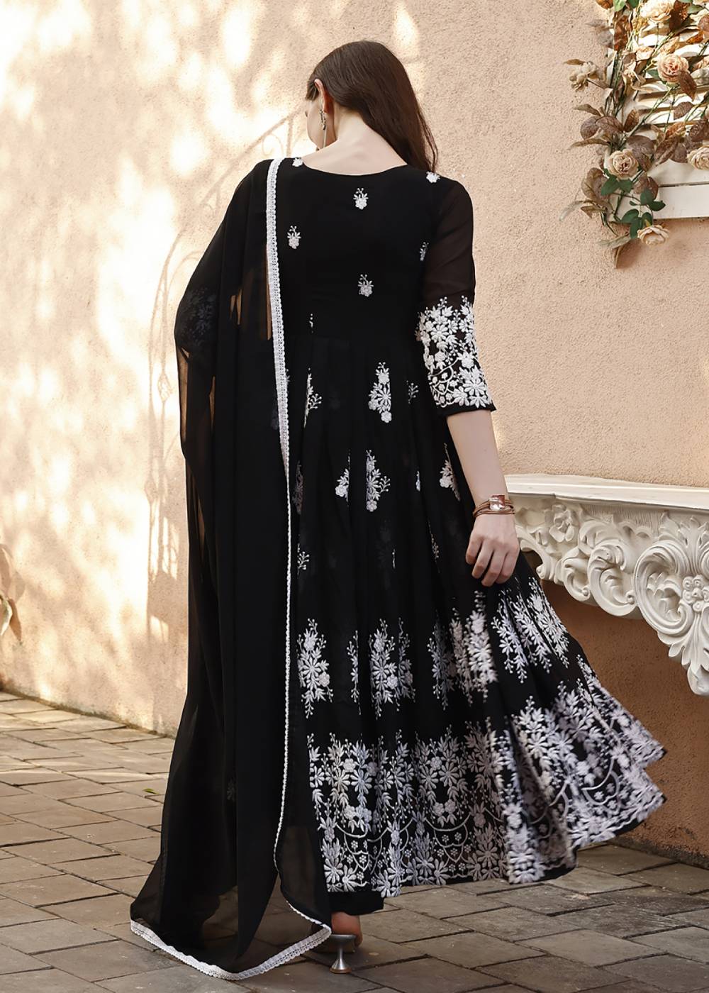 Women's Blackberry Anarkali Gown