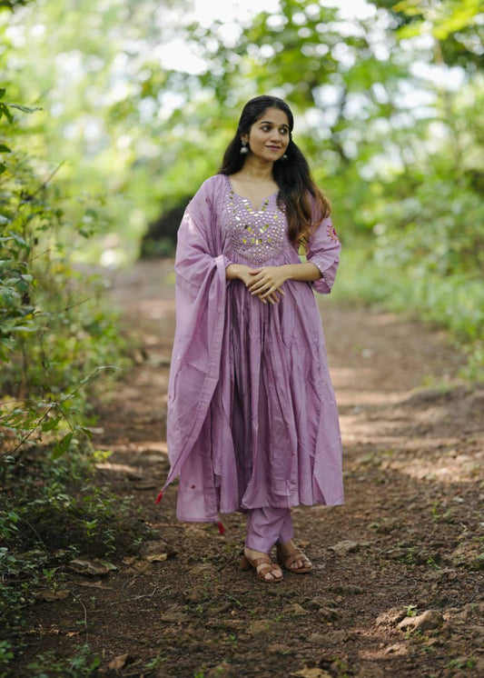 Women's Boutique Collection Purple Kurta Set