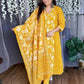 Women's Gorgeous Pure Heavy Yellow Cotton Kurta Suit Set