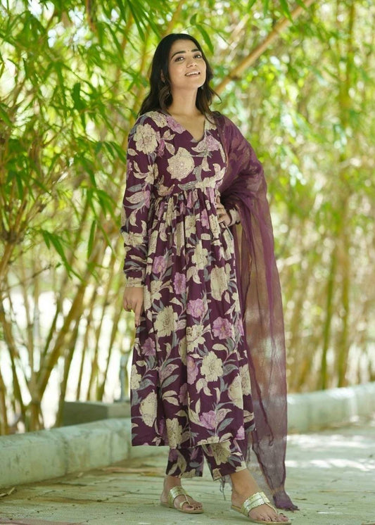 Women's Cotton Kalamkari Kurta Set