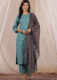 Women Sky Blue KGF Kurta Set