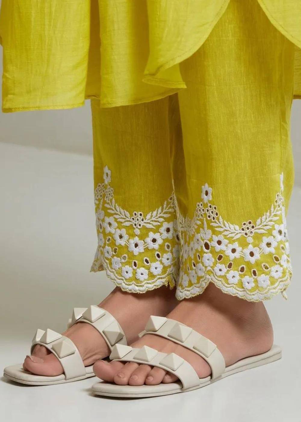 Women's Cotton Lemon Kurta Set