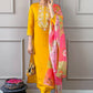 Women's Begum yellow Premium Silk Kurta Set