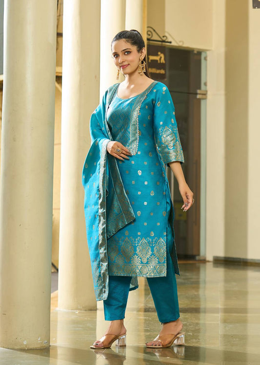 Women's Sandhya Jacquard Kurta Set