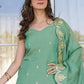 Women's Silk Seagreen Kurta Set