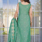 Women's Silk Seagreen Kurta Set