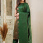 Women's Green Silk Kurta Set